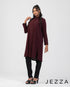 Flowy Knee-Length Polyester Top 59922